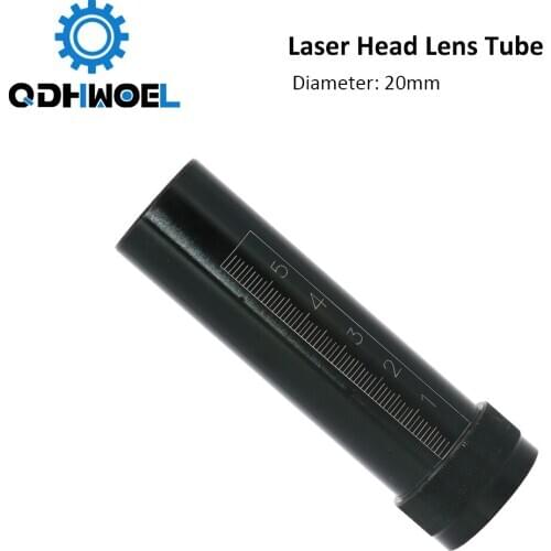QDHWOEL CO2 Laser Head Lens Tube O.D.25 Tube for D20 F50.8 Lens for CO2 Laser Cutting Engraving Machine
