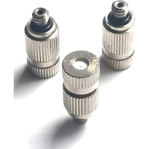 3/16" Male Thread Mist Sprinkler Nozzle High Pressure Humidifier Emitter For Cooler Misting Garden Sprayer Atomizer