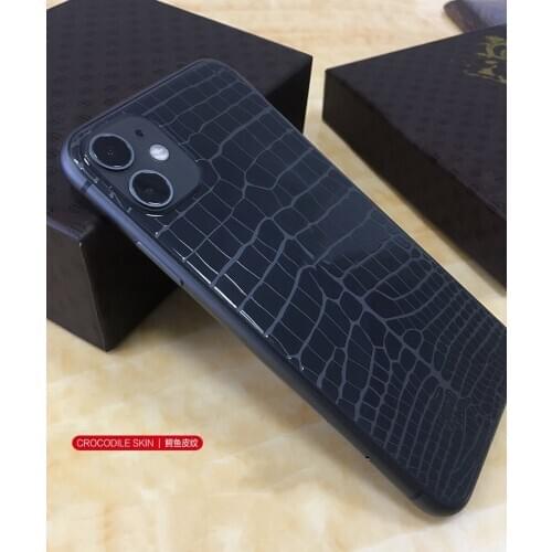 Crocodile Skin Pattern Glass Film Full Screen Glass Back Film Clear Film For Samsung Galaxy S20 S10 Note 20 10 Plus Ultra
