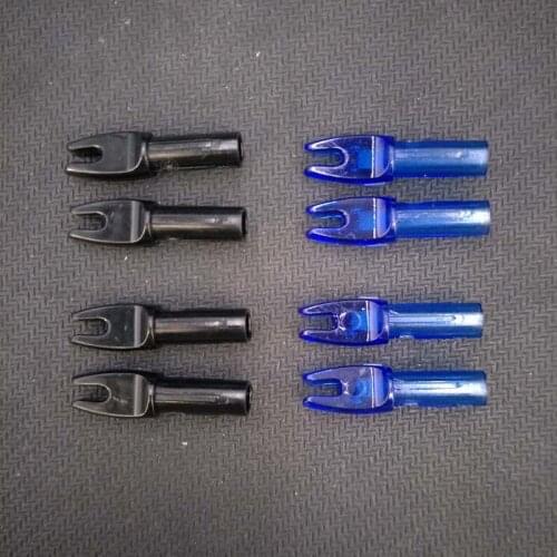 60pcs Archery 6.0 mm Arrow Nocks Internal For Carbon Fiberglass Arrow Shaft ID 6.0mm DIY Archery Accessory