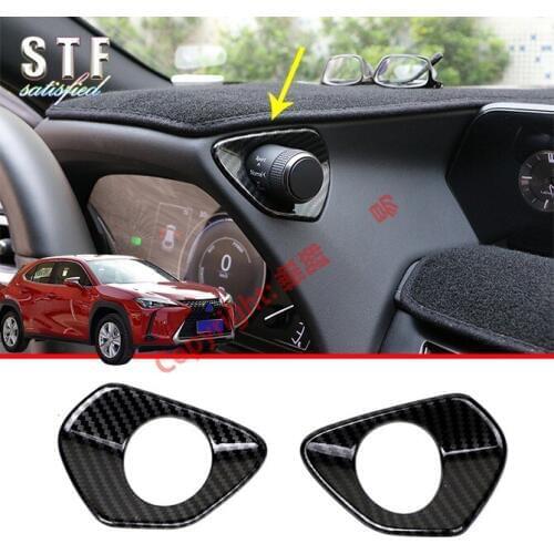 Carbon Fiber Style Interior Instrument Panel Around Trim For Lexus UX UX200 250H 260H 2019 2020