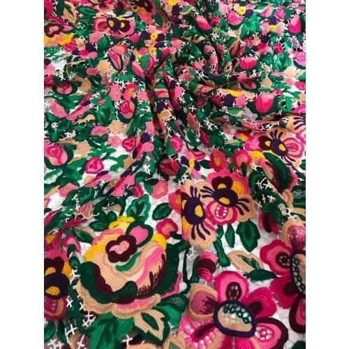 SYJ-111512 embroidered Lace Fabric free shipping flower french net Lace Fabric for wedding dress