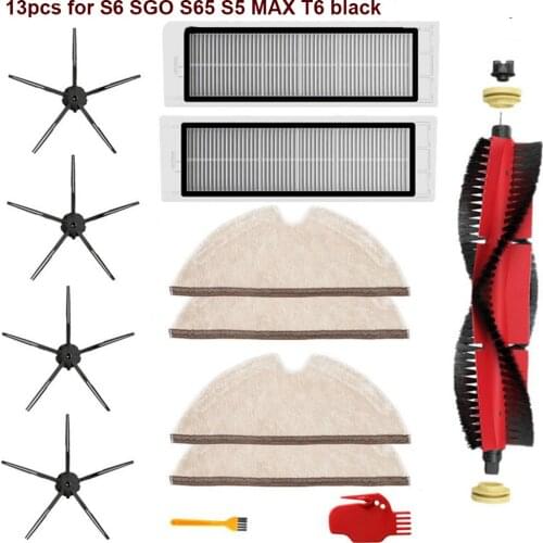 Spare Parts for Xiaomi Roborock S6 S60 S65 S5 MAX T6 Vacuum Cleaner Accessories Brush Filter Kit Efficient Durable Set