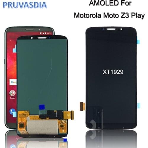 AMOLED For Motorola Z3 Play LCD Display Touch Screen 6.01" Moto Z3 Play XT1929 Display LCD Screen Panel Assembly