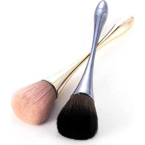 1Pc Nail Cleaning Blush Brush Remove Dust Powder Cleaner Acrylic UV Gel Art Tool Professional Powder Foundation Makeup Brushes