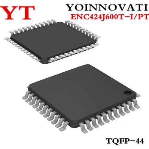 10pcs/lot ENC424J600T-I/PT ENC424J600T 424J600 ETHERNET CTRLR W/SPI TQFP44 IC best quality