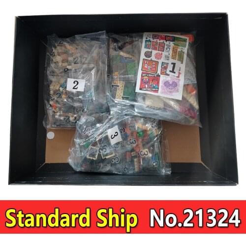 123 Sesamed House Street Building Blocks Toys LED Light Set 21324 1367PCS Bricks Kits