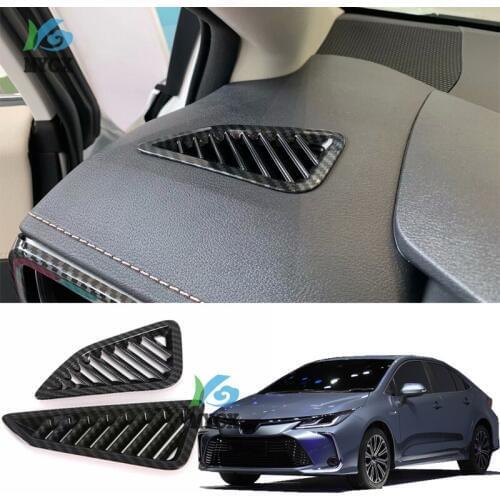 Fit For Toyota Corolla E210 2019 2020 arbon fibre car accessories Car front Small air outlet Decoration cover trim Car styling