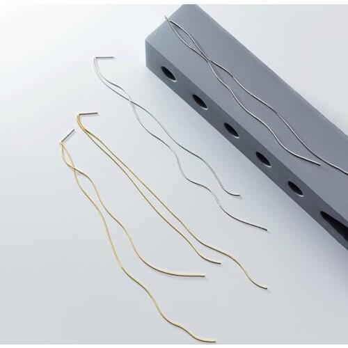 925 Sterling Silver Long Tassel Earrings Delicate Silver Color Ear Line Jewelry For Women Party Wedding Gift S-E1050