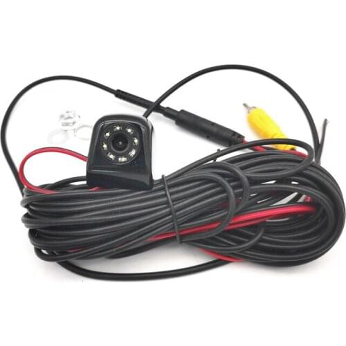 Car Backup Camera Metal HD Reverse Camera Mini Front view / Rear View Cameras 8 LEDs Lights Night Vision Waterproof IP69