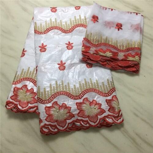 White african bazin riche fabric 2019 high quality guinea brocade fabric frecnh lace fabric jacquard brocade lace 5+2yards/lot
