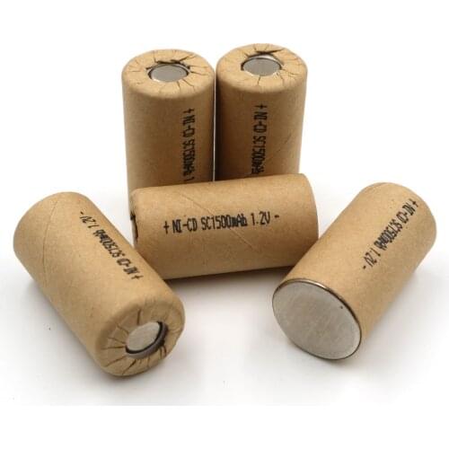 SC1500mAh 12Pcs,high power battery cell,power tool battery,Power Cell,Ni cd,recharge battery,battery package,Discharge rate 12c