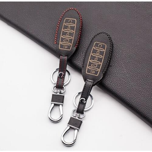 For Nissan Altima Maxima For Infiniti EX G37 FX Q60 QX50 QX70 100% Leather Car Key Case Cover 5 Button Remote Car Key Fob