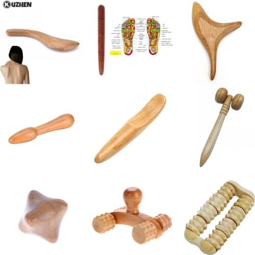 13Style Wooden Stick Acupuncture Foot Reflexology Massager Relieve Muscle Soreness Massage stick Foot Body Massage Relaxing Tool