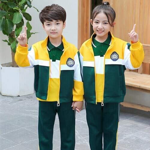 Child Kindergarten School Uniforms Clothing Set British Style Boys Girls Class Sportswear Clothes Set Kids Jackets Shirts Pants