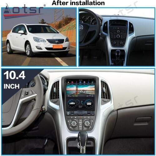 For Buick Opel Astra J 2009 - 2016 Android 9 Multimedia Tesla Screen PX6 4G+64GB Car Radio Player Car GPS Navigation Stereo Tape