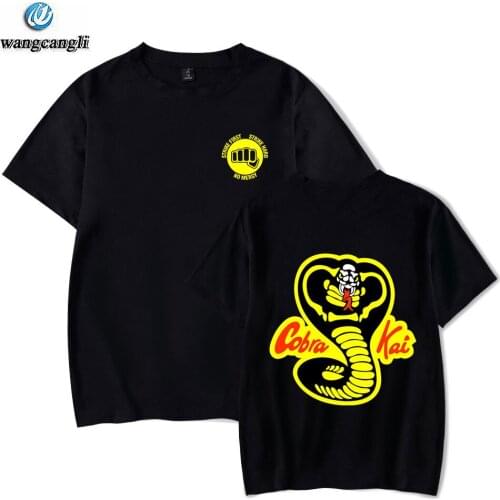 2021 New The Karate Kid Cobra Kai T-Shirt Short Sleeve men/womens T Shirts Cotton T shirt Oversized tops Cartoon T shirt