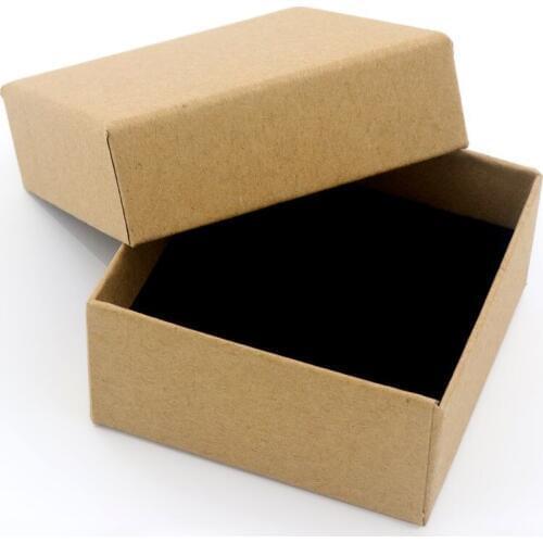 7x7cm Cardboard Jewelry Gift Packaging Box Ring Earring Necklace Trinket Storage Display Holder Wholesale