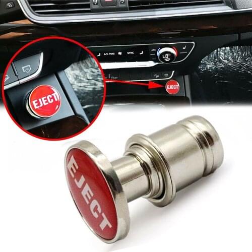 Car Cigaret Lighter Plug Cover Button Universal Red "EJECT" Push Button Replacement Accessorie Cigaret Lighter Plug Cover