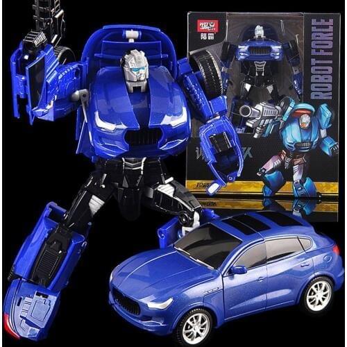 Cool Boy Toys Deformation confinement Transformation toy car Robots speed range carrying Gold Bug hunt barricade searchlight