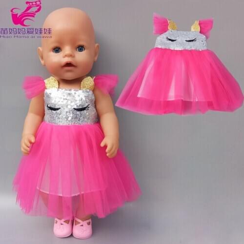 17 inch doll rose lace dress fit for 43cm baby doll dress 18 inch girl doll clothes trousers
