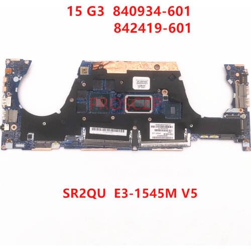 For HP ZBOOK 15 G3 840934-001 840934-601 842419-601 Laptop motherboard LA-C401P with E3-1545M V5 CPU M1000M 100% full Tested