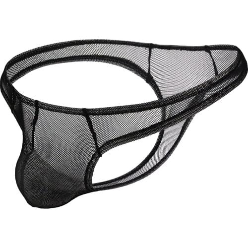 Mens jockstrap Sexy Underwear Breathable Mesh Underwear Middle Waist Sexy Gay Men briefs Leisure Sports slip homme sexy gay