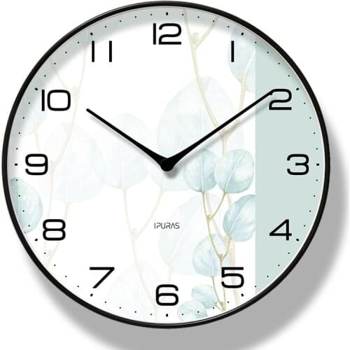 Nordic Silent Wall Clock Large Hanging Clocks Wall Watch Home Simple Modern Living Room Luxury Saat Home Décor