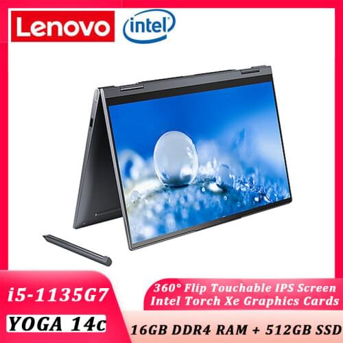 Lenovo Yoga 14c 2021 laptop i5-1135G7 16GB RAM 512GB/1TB SSD ThunderBolt 4.0 WiFi 6 Touch Screen Windows 10 Ultraslim computer
