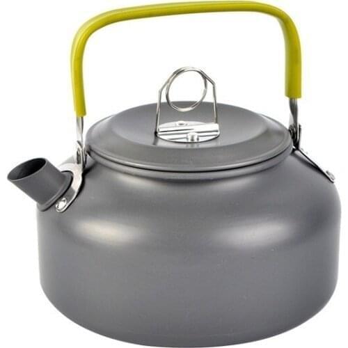 Camping Kettle Camp Tea Kettle Coffee Pot Aluminum Outdoor Hiking Kettle Portable Teapot Compact Lightweight with Handle