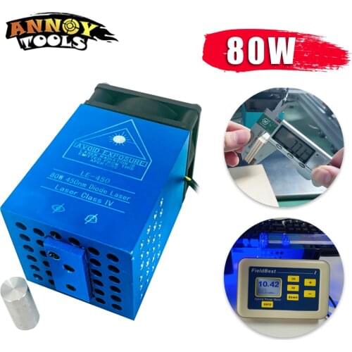 450nm 80W40W Professional Version, Focal Fixed, TTL Module,laser module,compressed spot technology,laser head,laser cutting tool