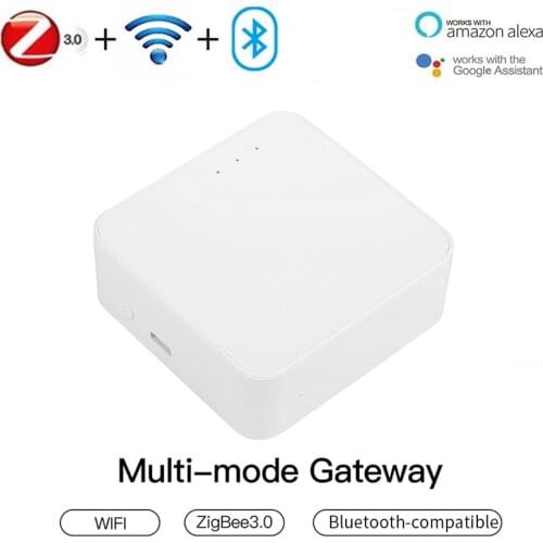 Tuya Smart Life Zigbee+WiFi+BLE Multi-mode Gateway Hub Smart Home Remote Control By APP/Voice, Work With Alexa Google Home