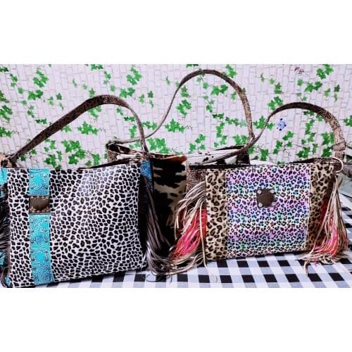 Shoulder Bags For Women 2021 Ladies Leopard And Tassel Patchwork Handbags Large Capacity Female Bags