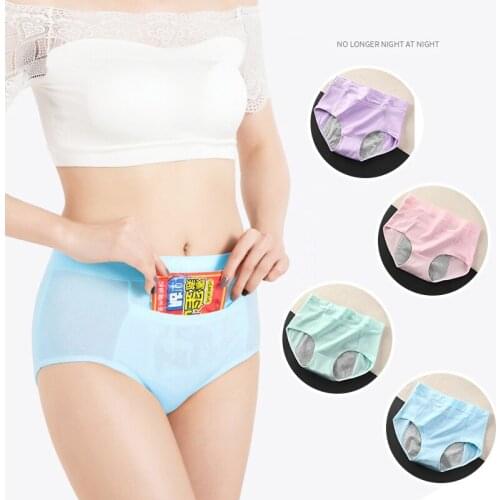 ATOXY Leak Proof Menstrual Period Panties Womens Underwear Physiological Pants Cotton Health Ladies Seamless Briefs 5Pcs/Set