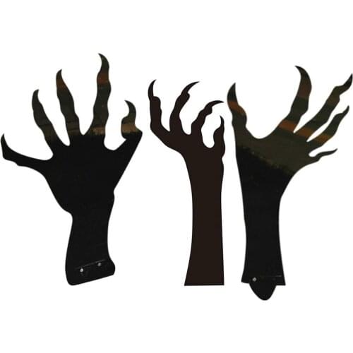 Halloween Ghost Hand Outdoor Garden Decoration Halloween Decorations Outdoor Black Ghost Hand Silhouette Yard Garden Stakes
