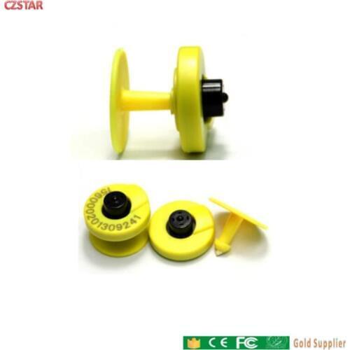 Livestock tracking management ear tag 134.2khz EM4305 ISO 11784 11785 air core rfid tag for cattle sheep goat