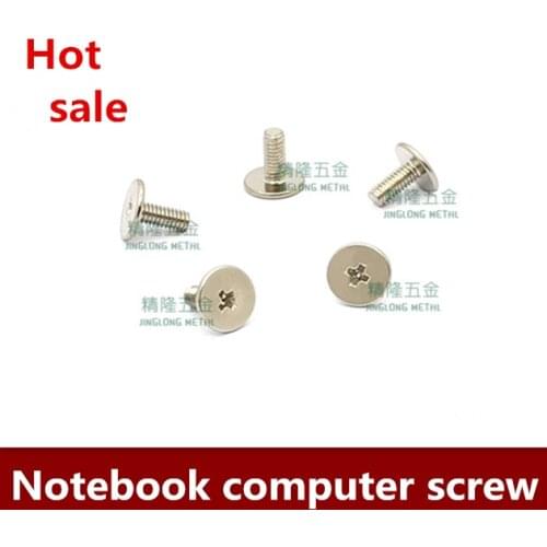 100PCS/LOT Notebook repair screw, head / thin head screw CM 2.5*6 head 7 M2.5 machine wire Jinglong hardware