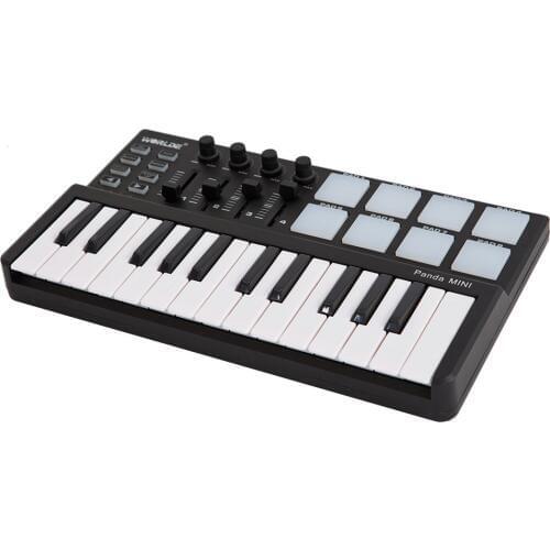 Worlde Panda mini Portable Mini 25-Key USB Keyboard and Drum Pad MIDI Controller