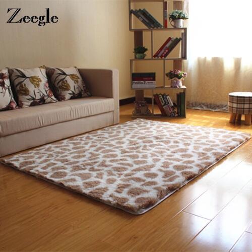 Zeegle Plush Soft Shaggy Carpet For Living Room Kids Bedroom Rugs Bedside Mats Thick Warm Decoration Floor Mats Home Decoration