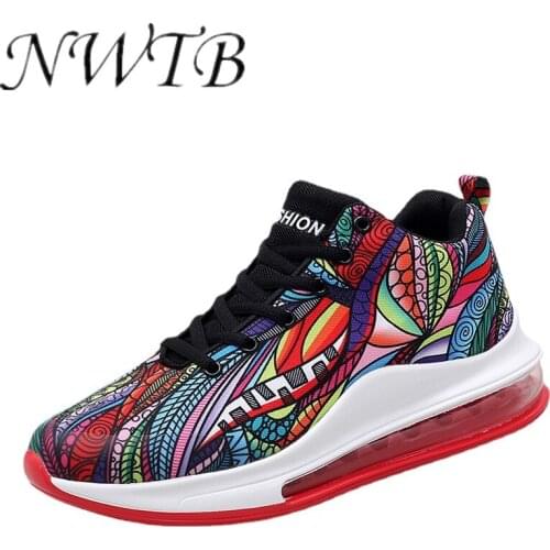 Women Platform Sneakers Breathable 2021 Fashion Casual Lover Graffiti Totem Ankle walking Outdoor Shoes Tenis Feminino