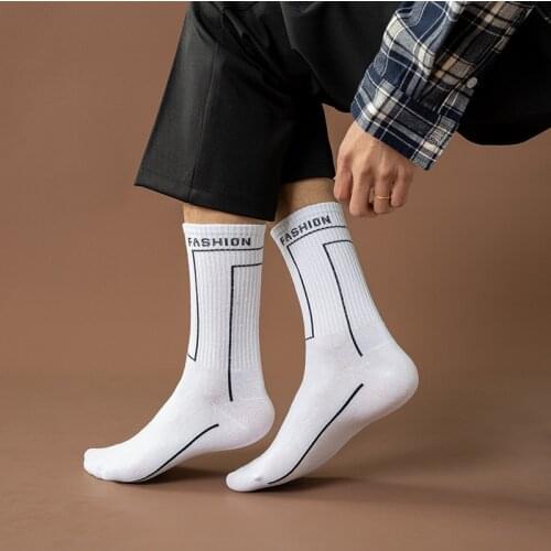 2021 New Fashion Men Socks Soft Cotton Man Long Socks Casual Business Socks Breathable Comfortable Elasticity All-Match Style