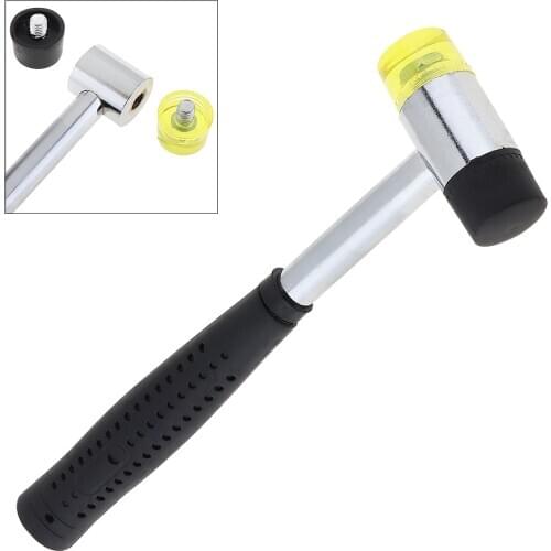 25mm Rubber Multifunctional Hammer Double Faced Work Glazing Window Beads Hammer Nylon Head Mallet Tool for Home DIY Woodworking