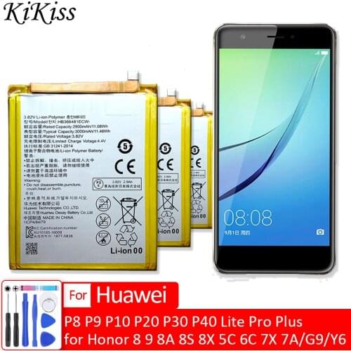 Battery HB366481ECW For Huawei Ascend P9 P9lite/P8 Lite 2017/P10 P20 P30 Pro Plus/Honor 8 8A 8S 8X 5C 7X 7A 7i honor8/G9/Y6 II