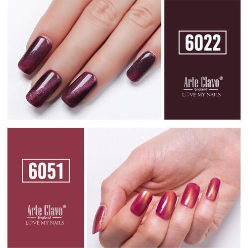 Arte Clavo 10ml Cat Eye Nail Gel Varnish Polish Soak Off Lacquer Nail Gellack Home Rainbow Color UV LED Nail Art Gel Nail Polish