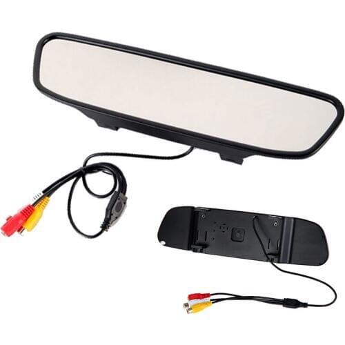 4.3" Car Monitor Color TFT LCD DVD Camera VCR Rear View Camera Display Auto Car Rear View Mirror Display for Sedan Honda Toyota