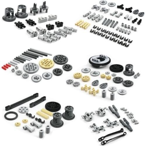 Blocks Bulk Gear Axle Pin Connector Wheels Chain Link Car Truck Accessory Replace Parts Compatible Most Brand Technical Blocks