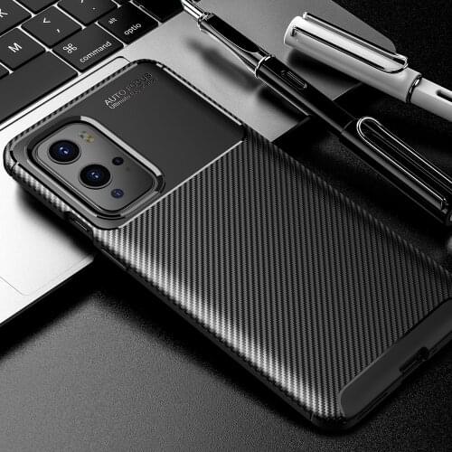 Oneplus 9 Carbon Fiber Case For Oneplus 9 Pro Case Luxury Soft TPU Slim Silicone Cover for 1+9 Pro Capa Fundas for Oneplus9