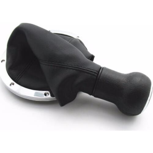 For Volkswagen VW Gol Pointer Saveiro Parati 2004 2005 2006 2007 Chrome Car Styling Gear Shift Knob Gaiter Boot Cover Case