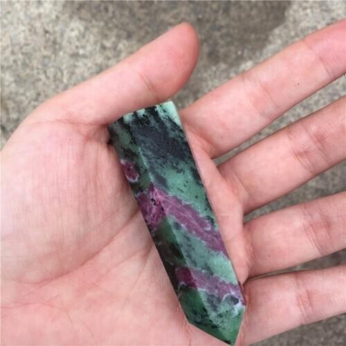 2.2LB Wholesale natural epidote quartz crystal point for home decoration