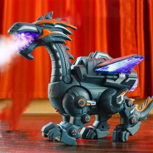 Mechanical Spray Dinosaur Simulation Animal Toy Jurassic Prehistoric Figure Gift Simulation Animal Figures for Kid Adult